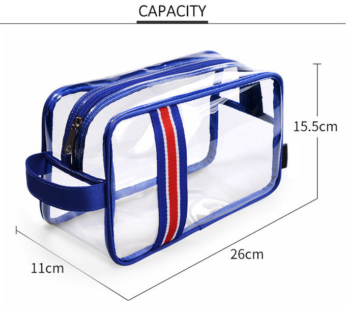 Waterproof Transparent Clear Plastic Makeup PVC Bulk Cosmetic Bag