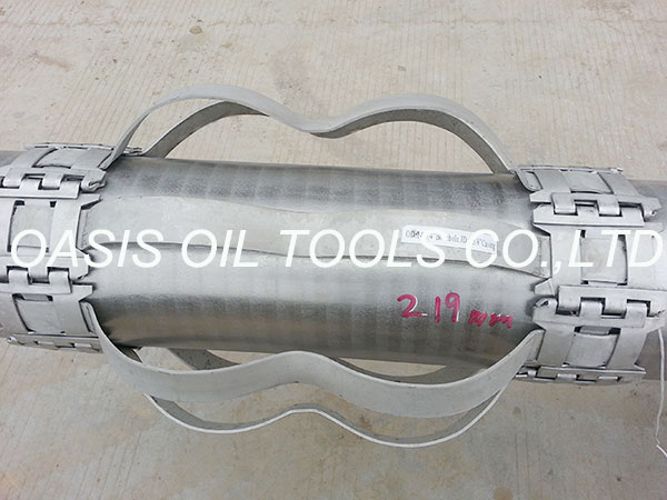 Well Casing Screen Turbolizer Centralizer , Hinged Spring Positive Centralizer