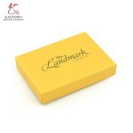 Yellow Luxury 950gsm Decorative Cardboard Gift Boxes With Lid