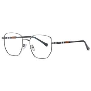 Wholesale Transparent Lens Acetate Metal Glasses Large Frame Eyeglasses 5 Color from china suppliers