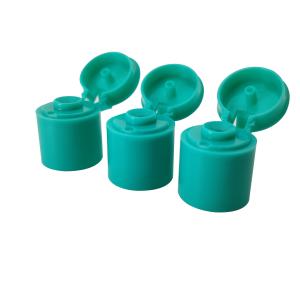Wholesale Green PP 15/415 Plastic Bottle Flip Top Cap For Makeup Remover from china suppliers