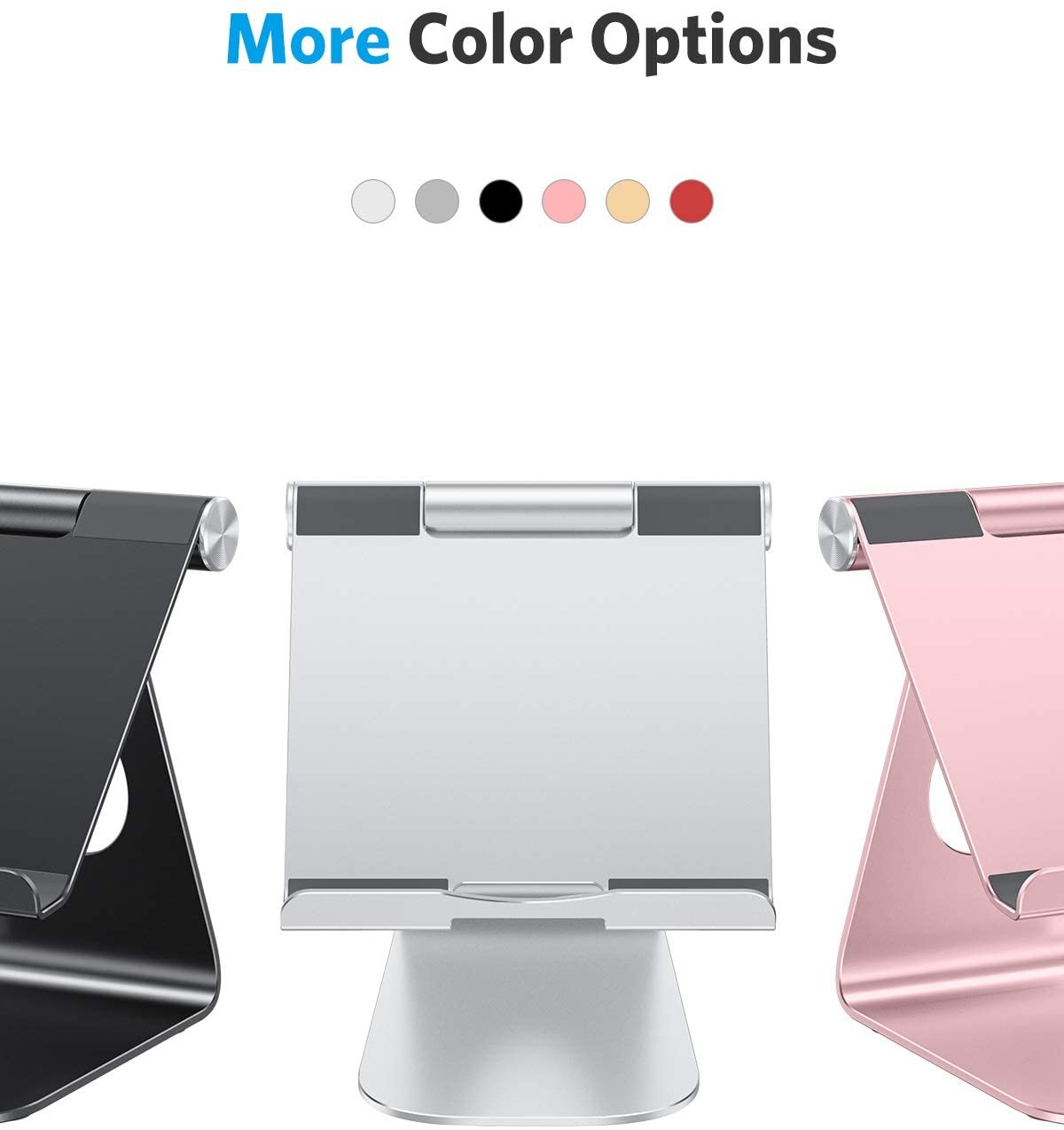 Ergonomic 6061 Aluminum Notebook Stand Mill Finish Anodized