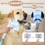 Dog Cleaning Brush Pet Grooming Vacuum Kit with 10KPa Vacuum Package size 315