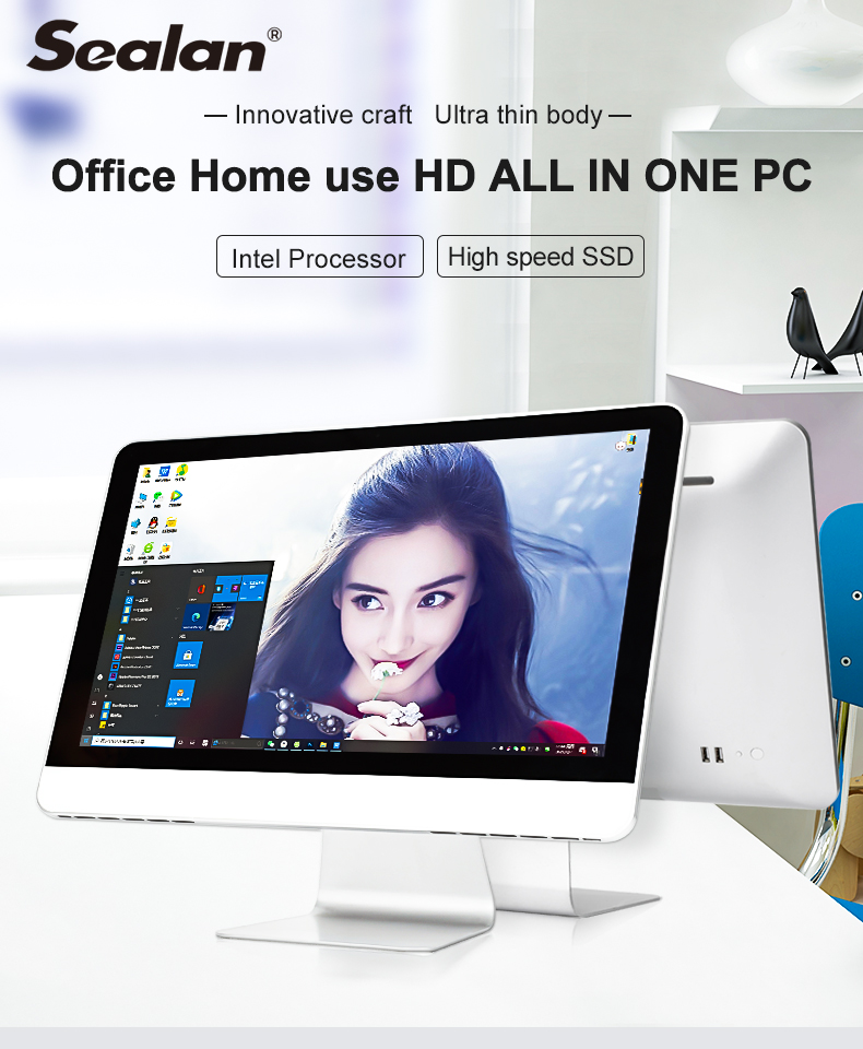 23.6 inch Desktop All In One Gaming PC Motherboard HM65 HM87 HM410 HM310 Core I3 I5 I7 processor