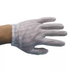 Wholesale Nylon White ESD PU Top Carbon Fiber Anti Static Working Safety ESD Gloves For Cleanroom from china suppliers