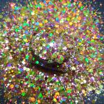 Polyester Body Glitter Gel Holographic Gold Chunky Glitter for a Fashionable