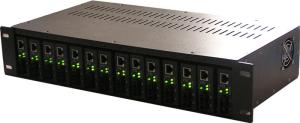 Wholesale AC 260V 19 Inch Standard Rack Mount Media Converter 2U 14 Slots Dual Power from china suppliers