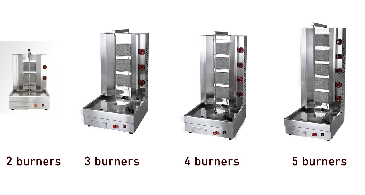 Chicken Meat Commercial Stainless Steel Shawarma Machine with Energy Saving Standard