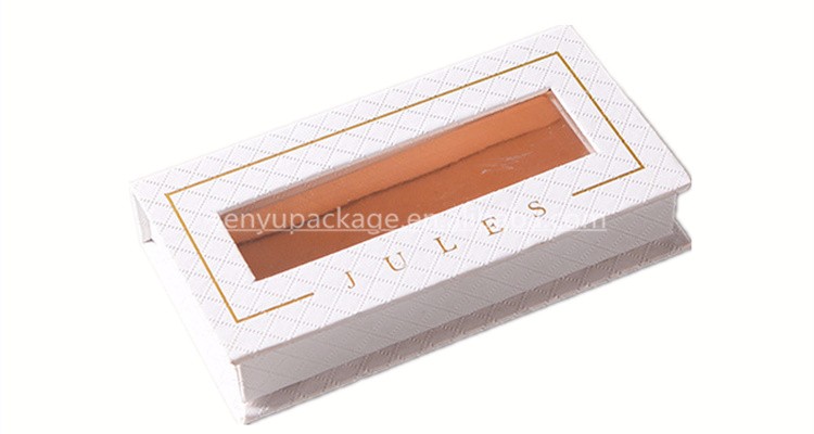 Private label empty eyelash packaging drawer boxes with window
