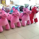Hansel children amusement park ride on battery powered plush animal electronic