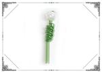 Mini Smoking Bong Green Helix Oil Burner Tube Clear Ball Head