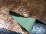 8101ABZ Bronze Color 0.6mm Pu Fake Leather Fabric For Men'S Jacket / Dress