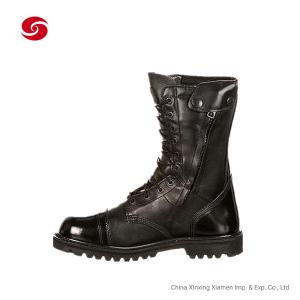 Wholesale Black Full Leather Military Police Duty Boots for Man from china suppliers