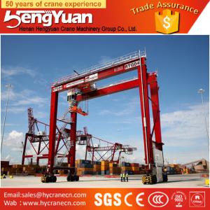 Wholesale Rubber Tyre Container Gantry Crane for lifting of scrap from china suppliers