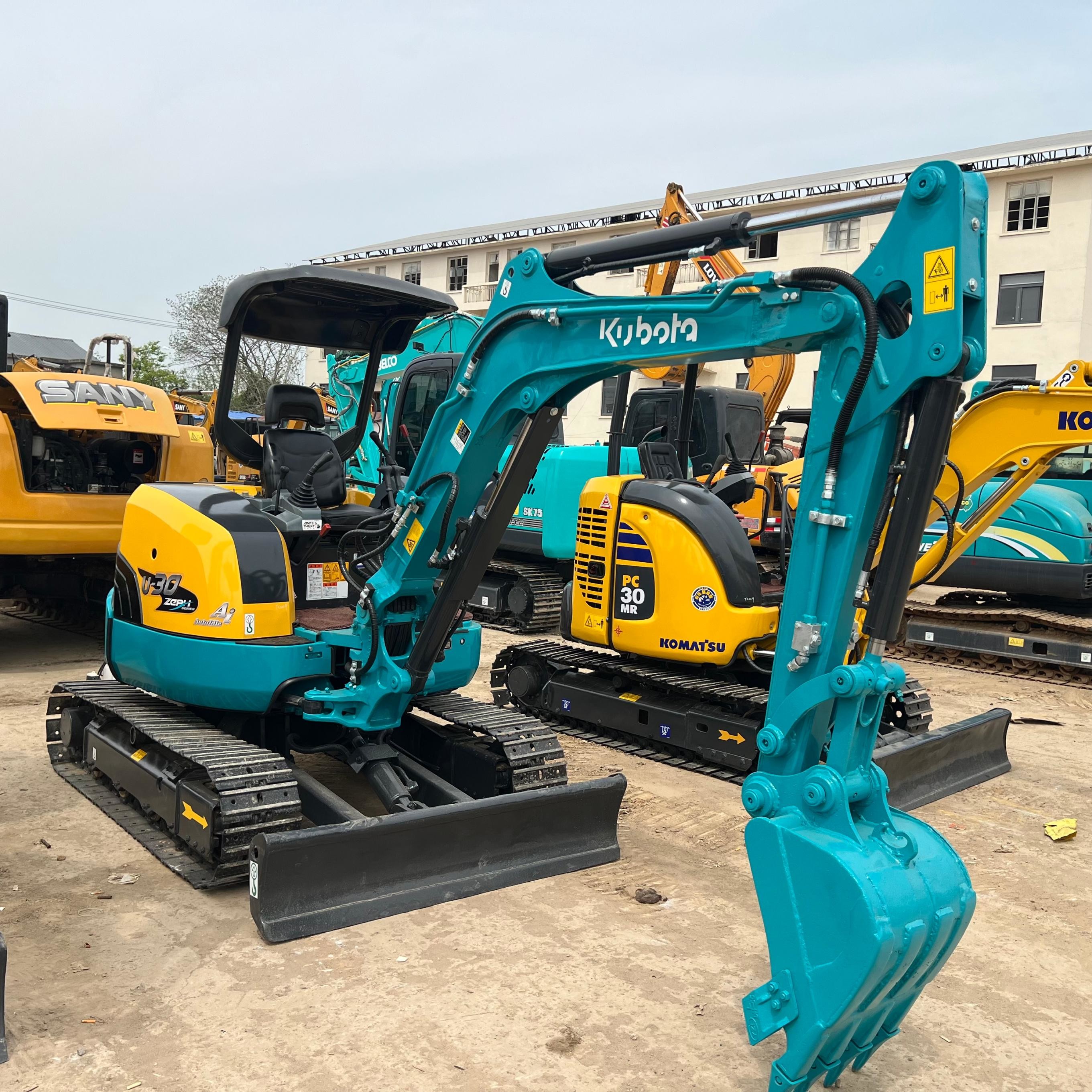 Japan Brand 3 Ton Used Kubota Crawler Mini Excavator Kubota U30 Small Machine