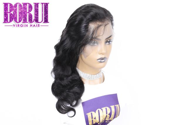 180% Density Full Lace Human Hair Wig , Body Wave Full Lace Wig Brazilian Natral