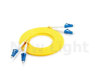 Wholesale LC - LC Single Mode 9/125 Yellow PVC Fiber Optic Cable Double Fiber 2.0 / 3.0 mm from china suppliers