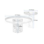 Marble Top Round Center Table For Dining Room Bedroom Italian Ss 400x420mm