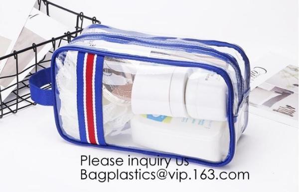 Modern Fashion Travel Portable Transparent PVC Customized Logo Cosmetic Pouch