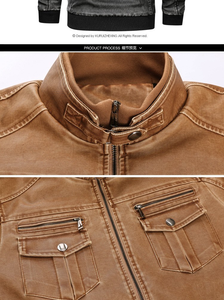 Wholesale Motorcycle Jackets Denim Jacket Windbreaker Jeans Jacket for Man
