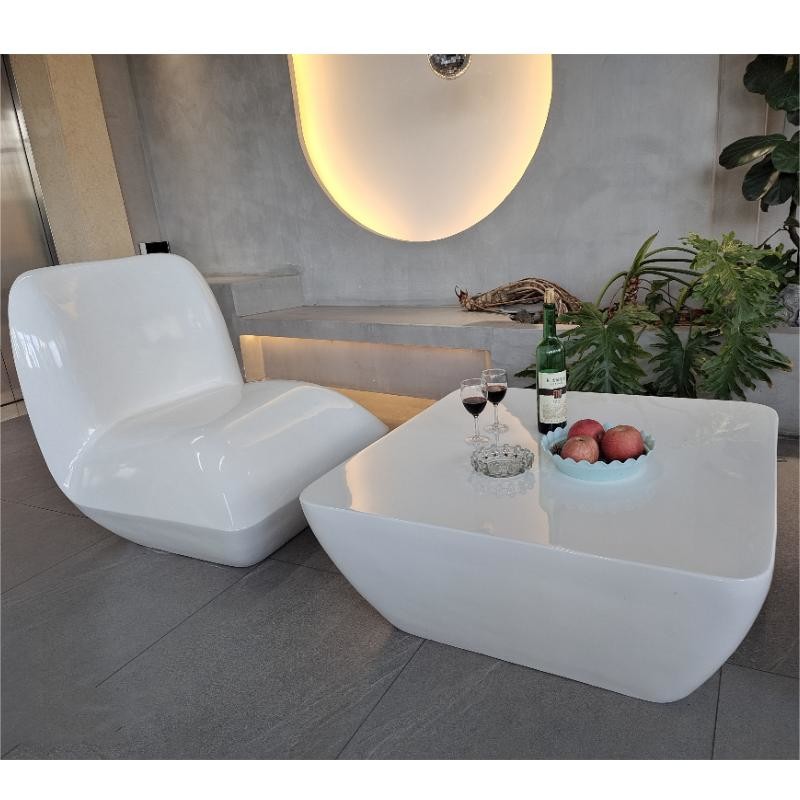 Customizable Logo Fiberglass Outdoor Furniture Sets Table Chair Sets
