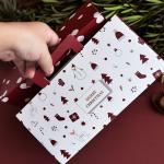 Cardboard Origami Wedding Festival Triangle Gift Box With Handles