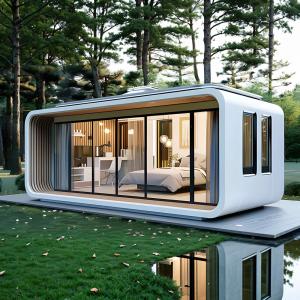 Wholesale Prefabricated 20FT 40FT Portable Luxury Modern Apple Cabin House For Office With Bathroom / Bedroom from china suppliers