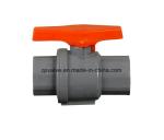 Straight Through Type Channel Industrial Usage ABS Handle PVC Plastic 2PCS Ball