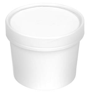 Wholesale Eco Friendly PE Coated 44oz White Disposable Food Packing Containers from china suppliers