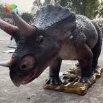 Waterproof Animatronic Triceratops Life Size Animatronic Dinosaur For Amusement