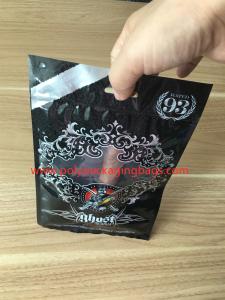 Wholesale Universal Zipper Plastic Moisturizing Cigar Pouch Bag Classic Black Color from china suppliers