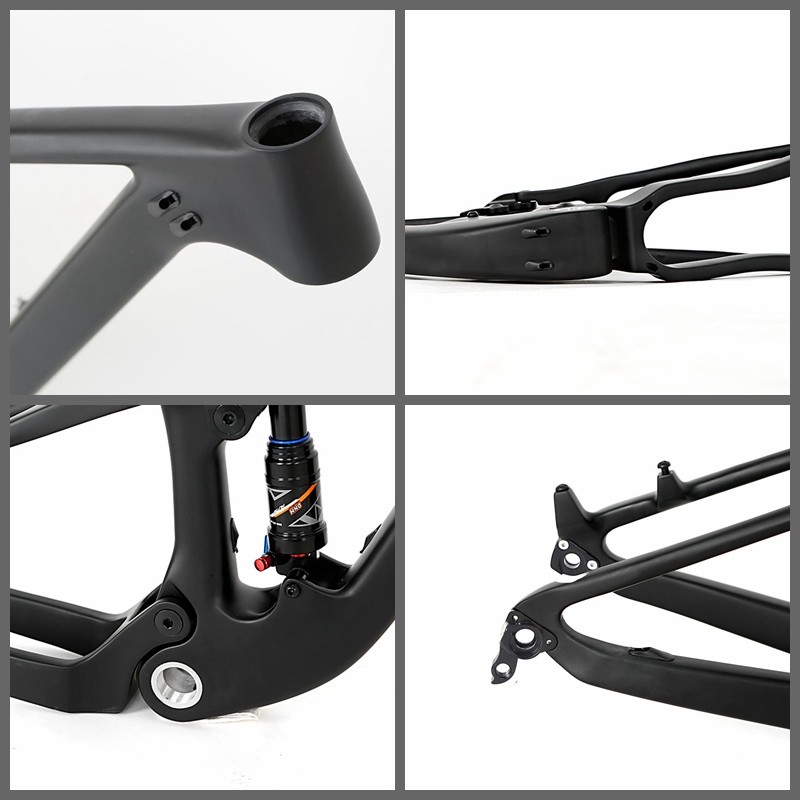 OEM 15" 17" 19" Carbon Fiber MTB Frame With Rockshox Rear Shox