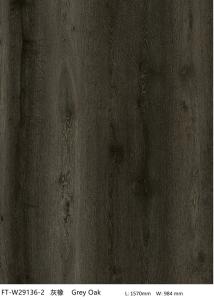 Wholesale GKBM FT-W29136-2 Anti-slip Wear Resistance Black Gray Jump Color Oak Splicing Wood Grain Stone Click SPC Flooring from china suppliers