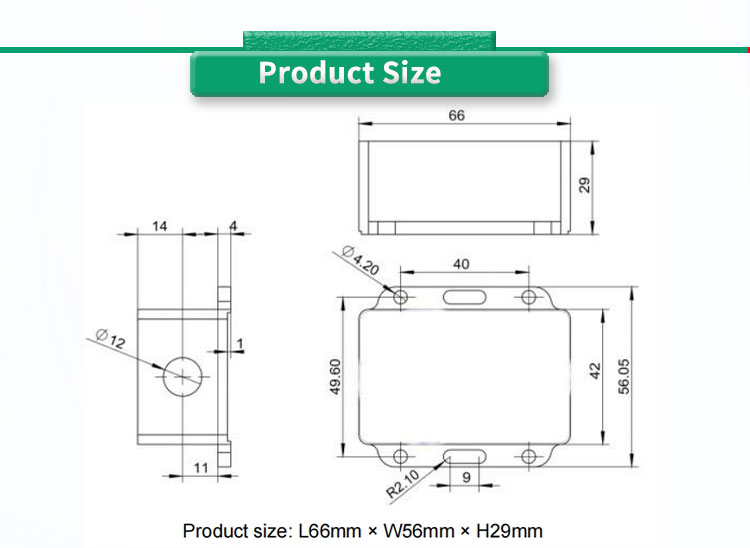 Customized OEM Support UBIS-828Y Dual Axis Inclinometer For Accurate Measurement