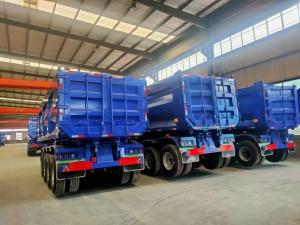 Wholesale Sale 3 Axles Heavy Duty Tipper Dump Semi Trailer with 1840mm Tread and Performance from china suppliers