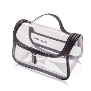 Wholesale TPU Transparent Makeup Pouch Group Female Clear Plastic Makeup Bag Fitness from china suppliers