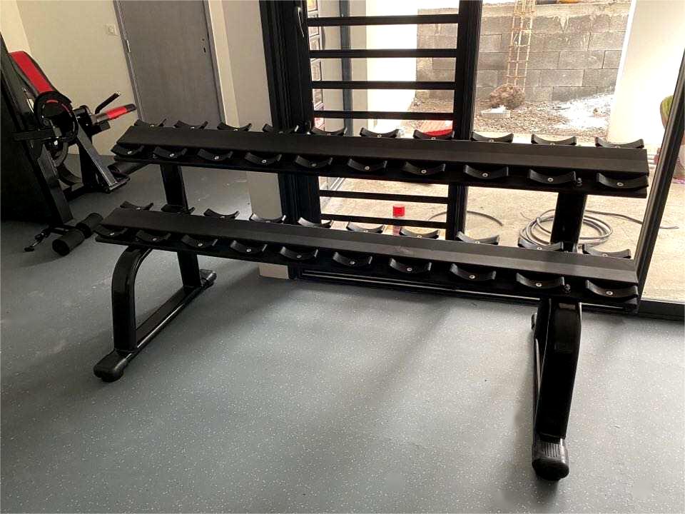 Commercial Gym Body Building Steel 3 Tier Commercial Dumbbell Rack for Gym Use