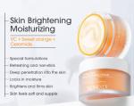 Organic Herbal Face Cream Vitamin C Sweet Orange Extract Non-Sticky Moisturizing