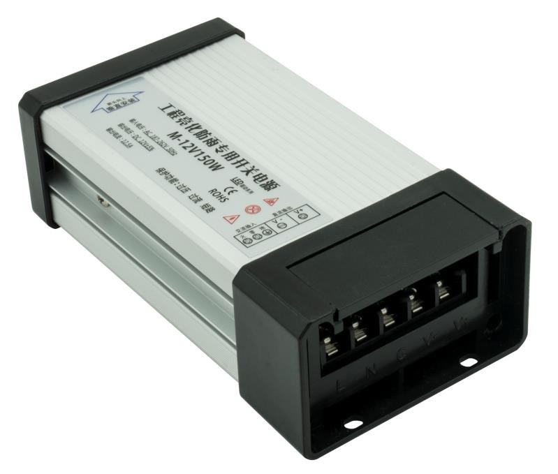 Triple Output Switch LED Module Power Supply 8.3A Aluminum Shell