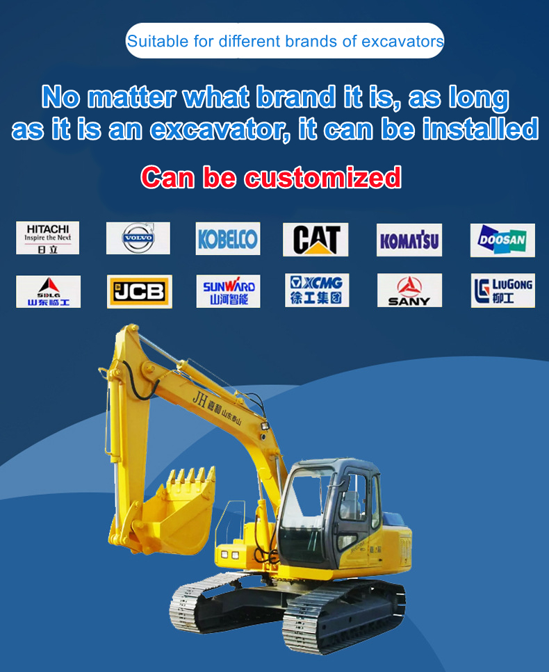 Loading Unloading Excavator Bucket Thumb Clamp Mechanical Mini Big Bucket Thumb Used For DH55