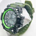 Hot Sale Sports Casual Green Silicone Smart Digital Quartz Wristwatch