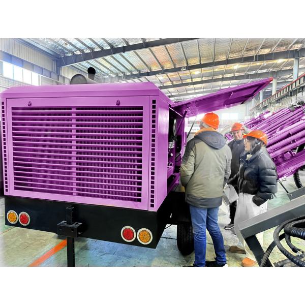 Screw Air Compressor Water Well Drilling Mobile Screw Type Air Compressor Machine