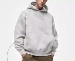 Oversized Cotton Casual Black Hoodie Various Colored Customs Logo