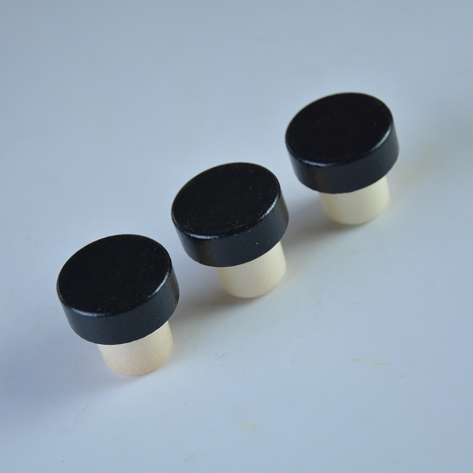 Wooden Cover for Healthy Lead-free Glass Bottle Wine Cork and Customized Bottles of Wine