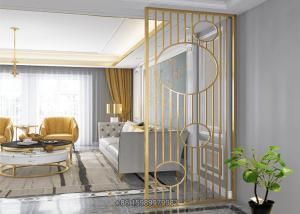 Wholesale Wearproof Stainless Steel Room Divider Embossed For Living Room from china suppliers