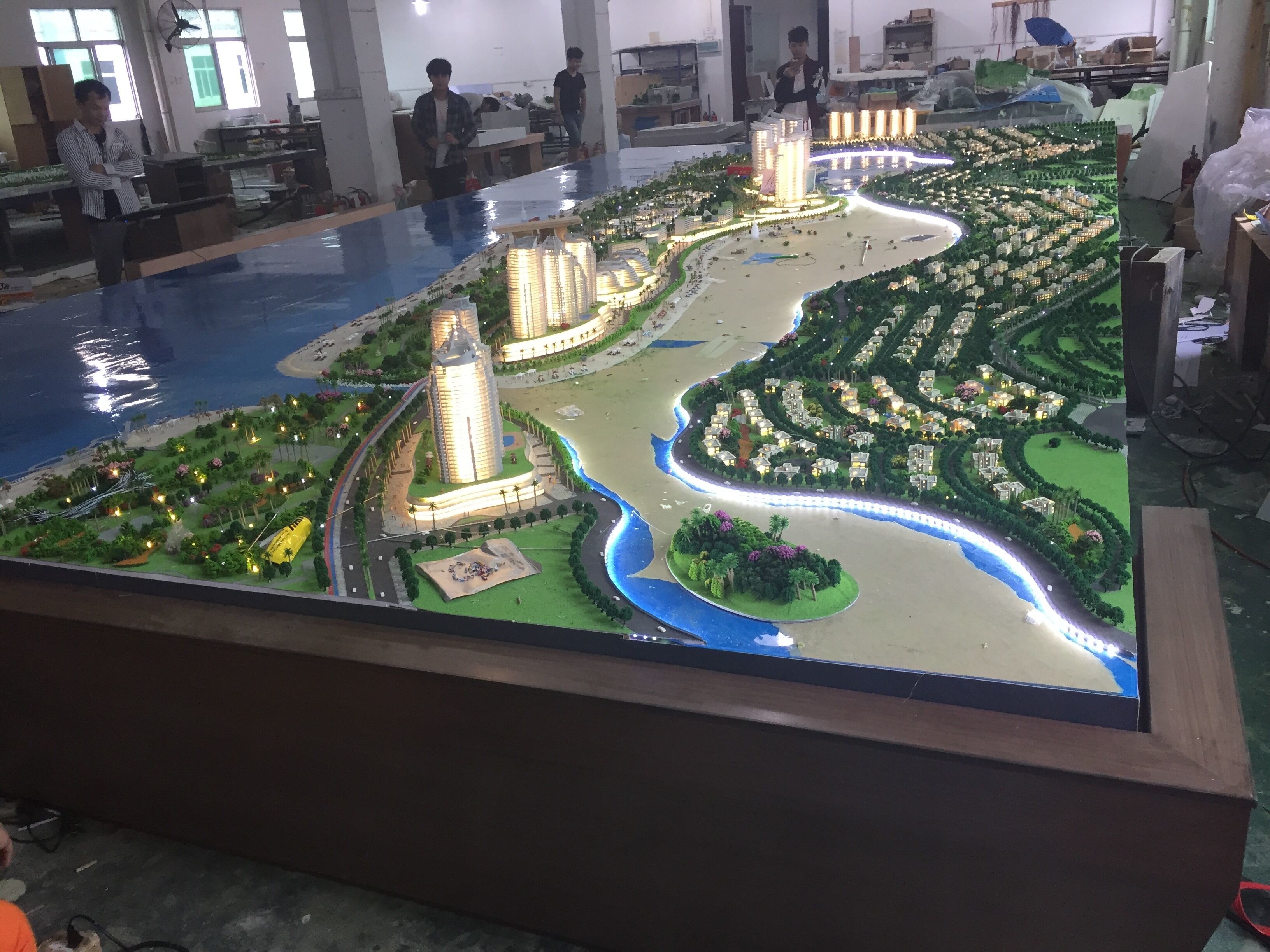 UAS villa resort landscape model , physical scale model