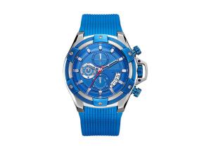 Wholesale Mens Sports Stainless Steel Waterproof Watch Silicone Strap Good IP Plating from china suppliers