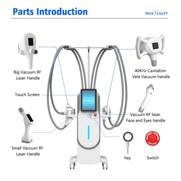 VelaBody Vacuum Cavitation Slimming Radio Frequency Fat Reduction Machine Vacuum Weight Loss Body Contouring Machine