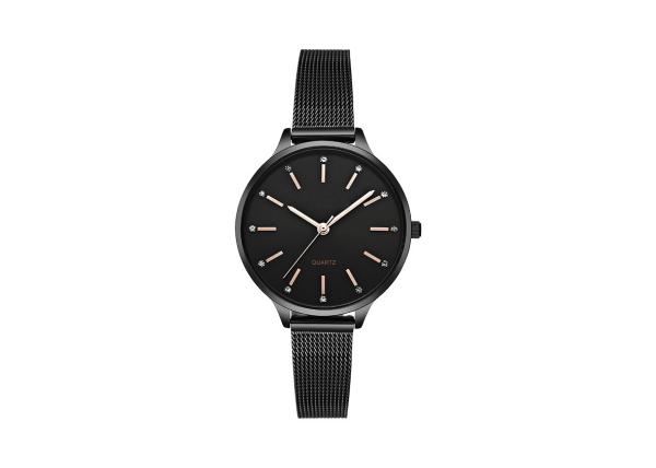 SS Small Ladies Wrist Watch , Milanese Bracelet Stainless Steel Back Quartz
