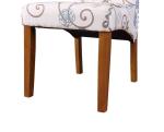 Nailed Trim High Back Floral Dining Chair Sets 300lb 41.7 Inch High